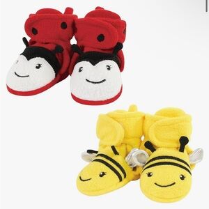 NWT Baby Booties Bumblebee and LadyBug 12-18m